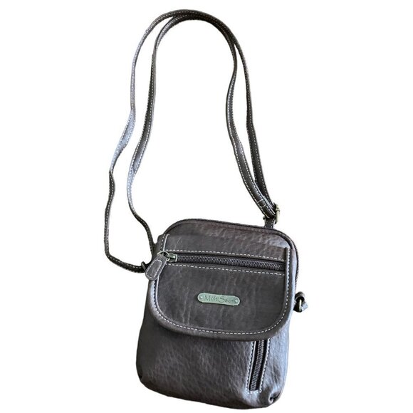 MultiSac Faux Leather Crossbody Micro/Mini Bag/Purse Everest Brown 136D - Picture 1 of 7